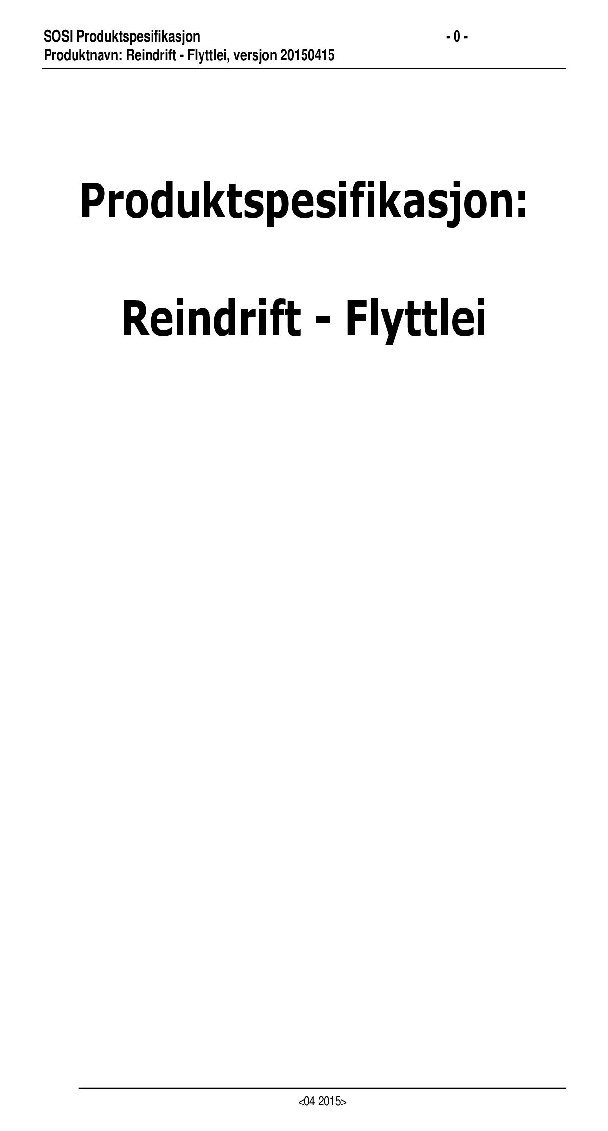 Reindrift - Flyttlei